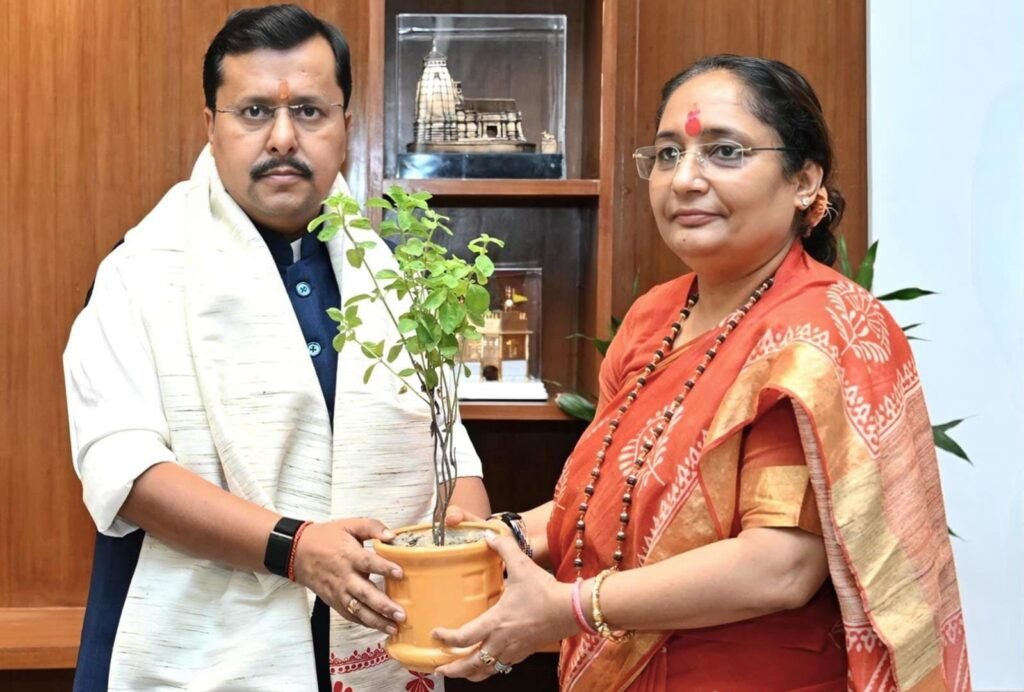 उत्तराखण्ड विधानसभा अध्यक्ष ऋतु खण्डूडी भूषण ने BJP के राष्ट्रीय अध्यक्ष नितिन नवीन से की शिष्टाचार भेंट